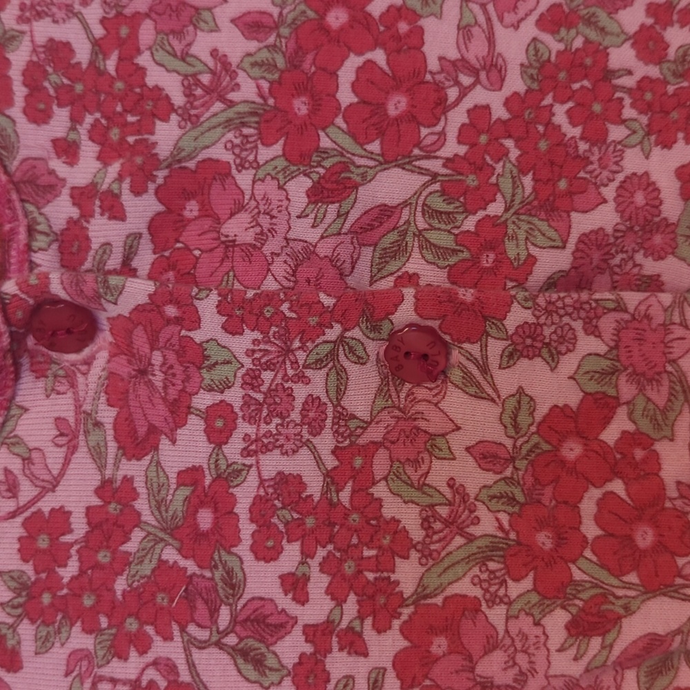 Baby Lulu adorable pink rose onesie xlnt condition Sz. 9 mo - Picture 5 of 6